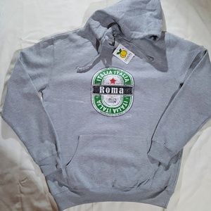 NWT Roma Rome Landmarks Hoodie Grayby Lemon L